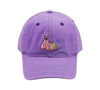 Spongebob Squarepants papà Cappellino Patrick Star Regolabile con Tesa Curva, Viola, Taglia Unica, Lilla, Taglia Unica
