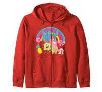 Spongebob Squarepants Patrick Fun Friends Forever Retro Anni '90 Felpa con Cappuccio