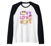 Spongebob Squarepants Patrick & Gary Love Valentine's Day Maglia con Maniche Raglan
