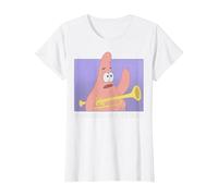 Spongebob Squarepants Patrick Is Mayonnaise An Instrument Maglietta, Donna, Bianco, L