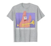 Spongebob Squarepants Patrick Is Mayonnaise An Instrument Maglietta, Uomo, Grigio Melange, 4XL