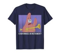 Spongebob Squarepants Patrick Is Mayonnaise An Instrument Maglietta, Uomo, Navy, 5XL