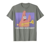 Spongebob Squarepants Patrick Is Mayonnaise An Instrument Maglietta, Uomo, Verde Militare mélange, S