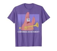 Spongebob Squarepants Patrick Is Mayonnaise An Instrument Maglietta, Uomo, Viola mélange, XL