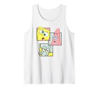 Spongebob Squarepants Patrick Squidward I Migliori Amici retrò Canotta