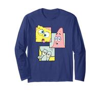 Spongebob Squarepants Patrick Squidward I Migliori Amici retrò Maglia a Manica