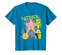 Spongebob Squarepants Patrick Star Fishnets Cartoon Maglietta, Bambini, Zaffiro, 10 Anni