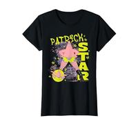 Spongebob Squarepants Patrick Star Fishnets Cartoon Maglietta, Donna, Nero, 3XL