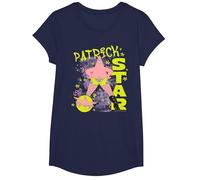 Spongebob Squarepants Patrick Star Fishnets Cartoon Maglietta, Ragazze, Navy, S