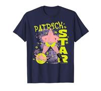 Spongebob Squarepants Patrick Star Fishnets Cartoon Maglietta, Uomo, Navy, 4XL