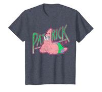 Spongebob Squarepants Patrick Star Vintage Cute Smile Maglietta, Bambini, Pervinca, 6 Anni