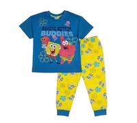 SPONGEBOB SQUAREPANTS Pigiama da ragazzo Bikini Bottom Buddies Patrick Gary Pantaloni Pjs Nightwear, Blu, 7-8 Years