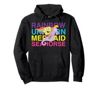 Spongebob Squarepants Rainbow Unicorn Mermaid Pride Classic Felpa con Cappuccio