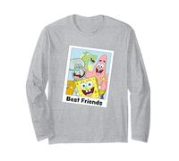 Spongebob Squarepants Retro Best Friends Squidward Patrick Maglia a Manica