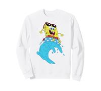 Spongebob Squarepants Rides Wave On USA Stars Inner Tube Felpa