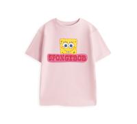 SpongeBob SquarePants Rosa Face T-shirt a maniche corte Unisex Bambini