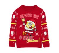 SpongeBob SquarePants Rosso Character Maglione di Natale Ragazzi