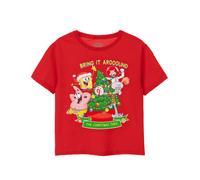 SpongeBob SquarePants Rosso Christmas Tree T-shirt a maniche corte Unisex Bambin