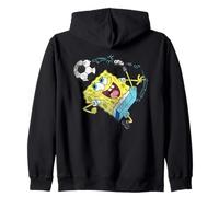 Spongebob Squarepants Soccer Calcio Kick Felpa con Cappuccio