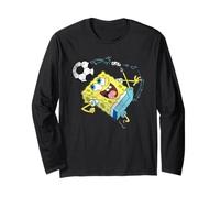 Spongebob Squarepants Soccer Calcio Kick Maglia a Manica
