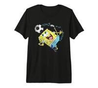 Spongebob Squarepants Soccer Calcio Kick Maglietta Premium