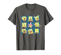 Spongebob Squarepants Spongebob Patrick Funny Faces Maglietta