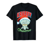 Spongebob Squarepants Squidward Krabby Christmas Maglietta