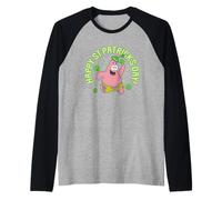 Spongebob Squarepants St. Patrick's Day Green Maglia con Maniche Raglan
