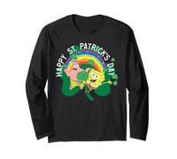 Spongebob Squarepants St. Patrick's Day Holiday Duo Portrait Maglia a Manica