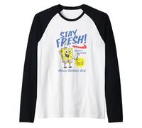 Spongebob Squarepants Stay Fresh Bikini Bottom Maglia con Maniche Raglan