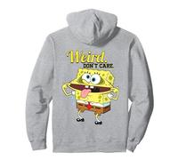 Spongebob Squarepants Strange Style Don't Care, Opera d'Arte retrò Felpa con Cappuccio