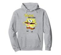 Spongebob Squarepants Strange Style Don't Care, Opera d'Arte retrò Felpa con Cappuccio