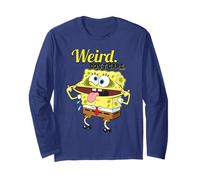 Spongebob Squarepants Strano Strano Posa Non Cura Classico Maglia a Manica