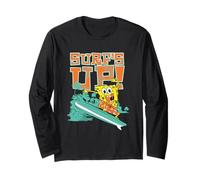 Spongebob Squarepants Surf's Up Palm Trees Maglia a Manica
