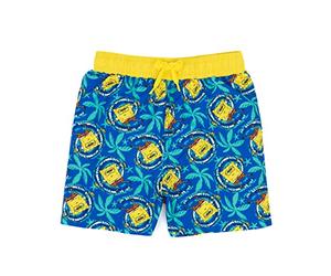 SPONGEBOB SQUAREPANTS Swim Shorts Boys Boys Giallo Blu Swimming Trunks 7-8 Anni