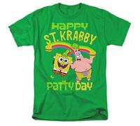 SpongeBob SquarePants T-Shirt Uomo Verde Kelly St. Patrick Krabby Patty