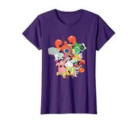 Spongebob Squarepants The Whole Gang Maglietta, Donna, Viola, 3XL