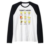 Spongebob Squarepants Today's Mood Chart Maglia con Maniche Raglan
