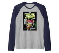 Spongebob Squarepants Touched My Brain Maglia con Maniche Raglan