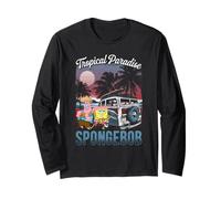 Spongebob Squarepants Tropical Island Ufficiale Maglia a Manica