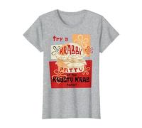 Spongebob Squarepants Try A Krabby Patty At The Krusty Krab Maglietta, Donna, Grigio Melange, XXL