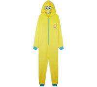 SPONGEBOB SQUAREPANTS Tutina intera per uomini e ragazzi S-3XL, in morbido pile con cappuccio, calda idea regalo per lui, Spongebob giallo, 3XL
