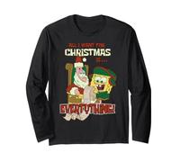 Spongebob Squarepants Tutto Quello Che Voglio per Natale è... Maglia a Manica