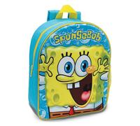 SPONGEBOB SQUAREPANTS Zaino 3D per bambini, per la scuola, da viaggio, per il pranzo, Blu