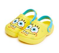 SPONGEBOB SQUAREPANTS Zoccoli con Charms Sandali estivi per bambini con cinturino alla caviglia Scarpe da spiaggia per vacanze, Interamente viso., 34 EU