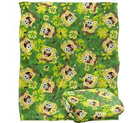 Spongebob St. Patrick'S Pattern Coperta super morbida al tatto setoso - 152 x 127 cm