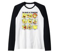Spongebob The Silly Moods Maglia con Maniche Raglan