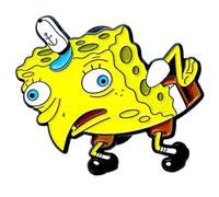 Spongemock - Spilla da collezione ufficiale Spongebob Squarepants, 4,4 cm, Small, Smalto, Nessuna pietra preziosa