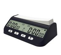 SPONGL Orologio a scacchi, display digitale, timer internazionale degli scacchi, timer digitale per il conto alla rovescia, timer portatile per giochi da tavolo
