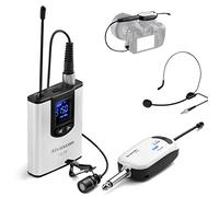 Sponsored Ad - Wireless Headset Lavalier Microphone System -Alvoxcon Single Wireless Lapel Mic for iPhone, DSLR Camera, PA.